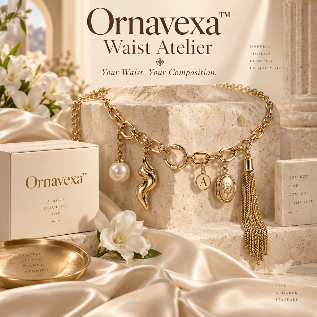 Ornavexa™ Waist Atelier A modular jewelry system designed to turn the waist into a canvas for personal style.