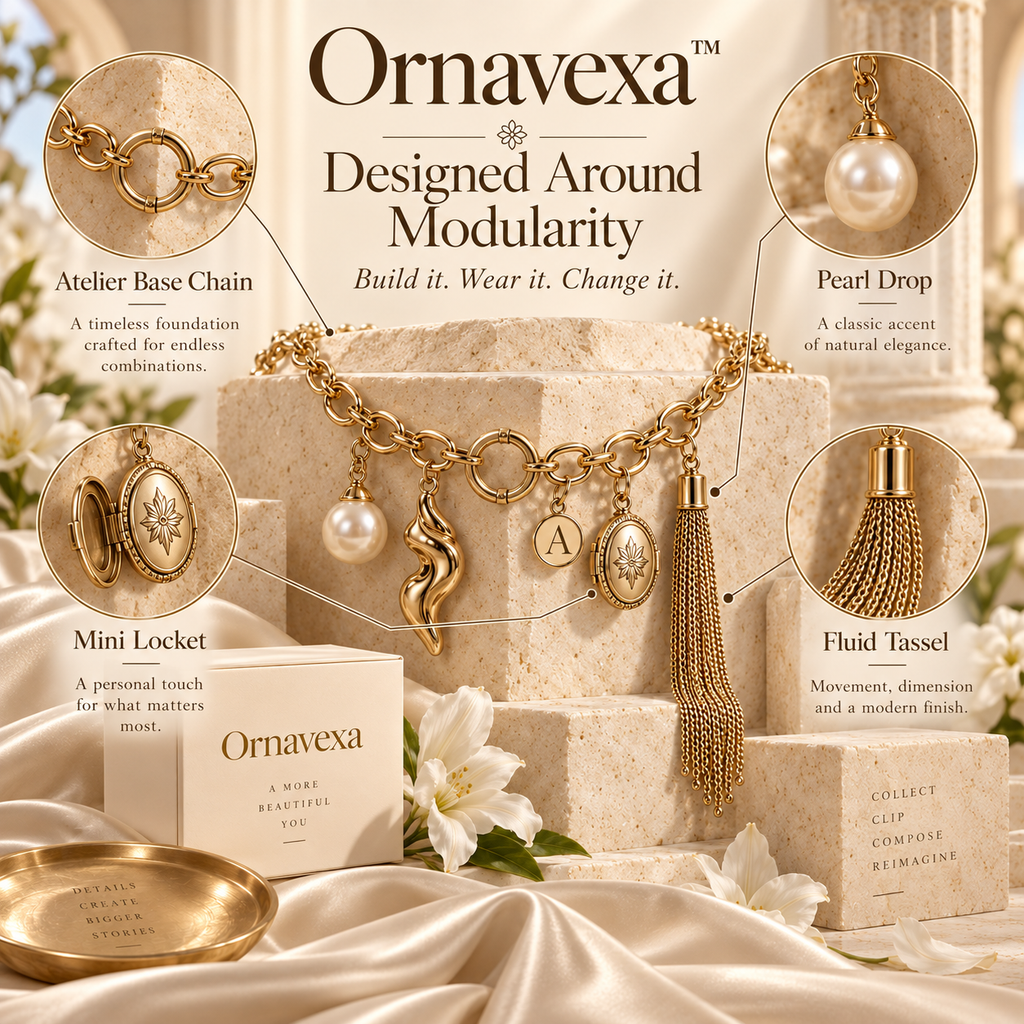 Ornavexa™ Waist Atelier A modular jewelry system designed to turn the waist into a canvas for personal style.