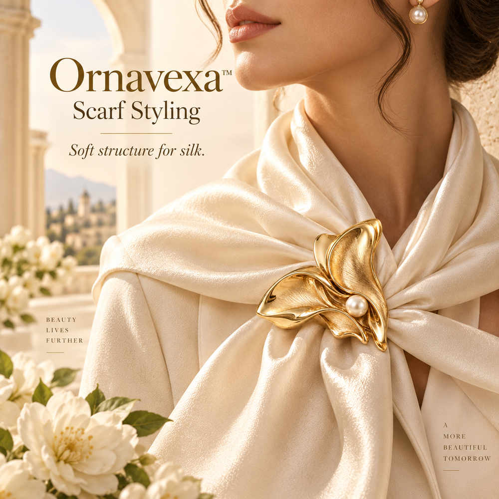 Ornavexa™ Morphée Brooch ONE SCULPTURE. TWO WAYS TO WEAR IT.