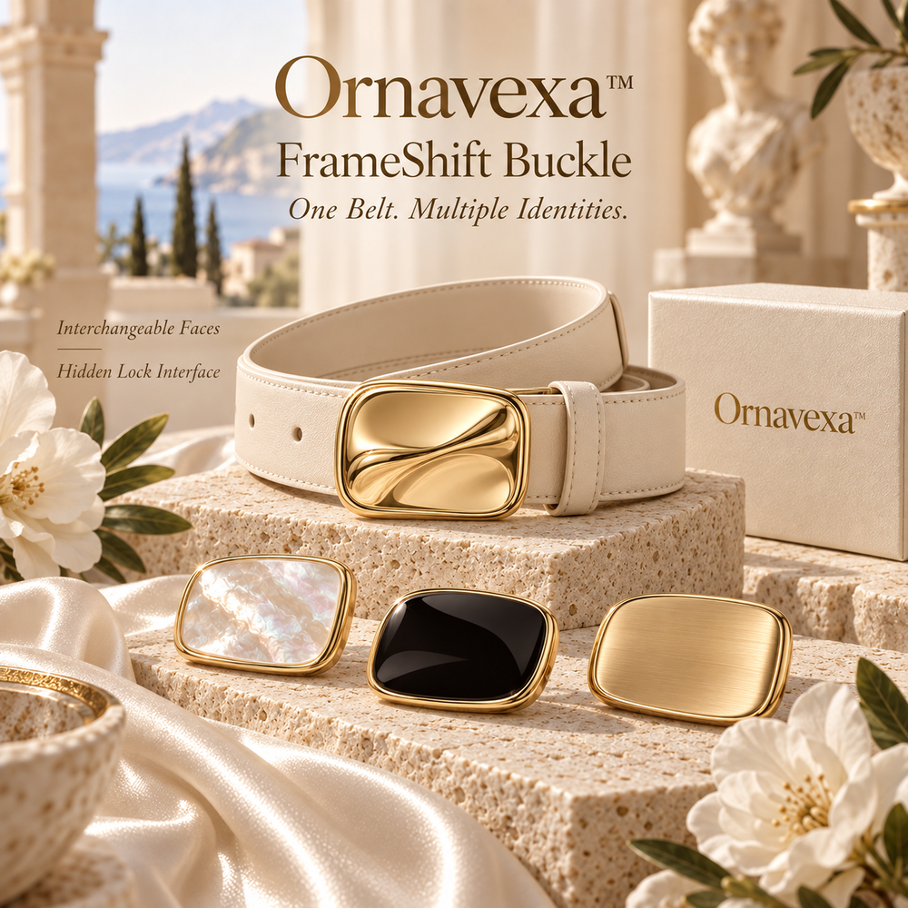 Ornavexa™ FrameShift Buckle ONE BELT. MULTIPLE IDENTITIES.
